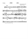 Aria for violin & piano – violin part