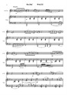 Three pieces for saxophone alto and piano. Waltz (score and sax part)
